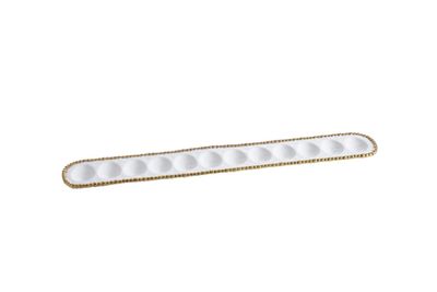 GOLDEN SALERNO DEVILED EGG TRAY- CER-2535-WG