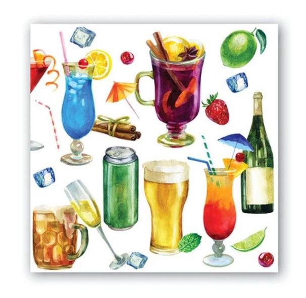 MDW HAPPY HOUR COCKTAIL NAPKINS - 814413