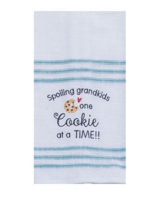 COOKIE TIME EMBROIDERED TEA TOWEL - R8050
