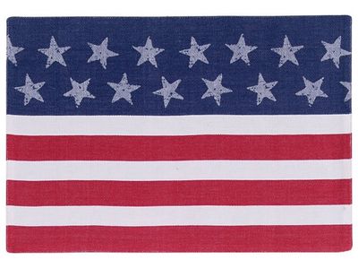 AMERICA JACQUARD FLAG RECT. PLACEMAT - R6494