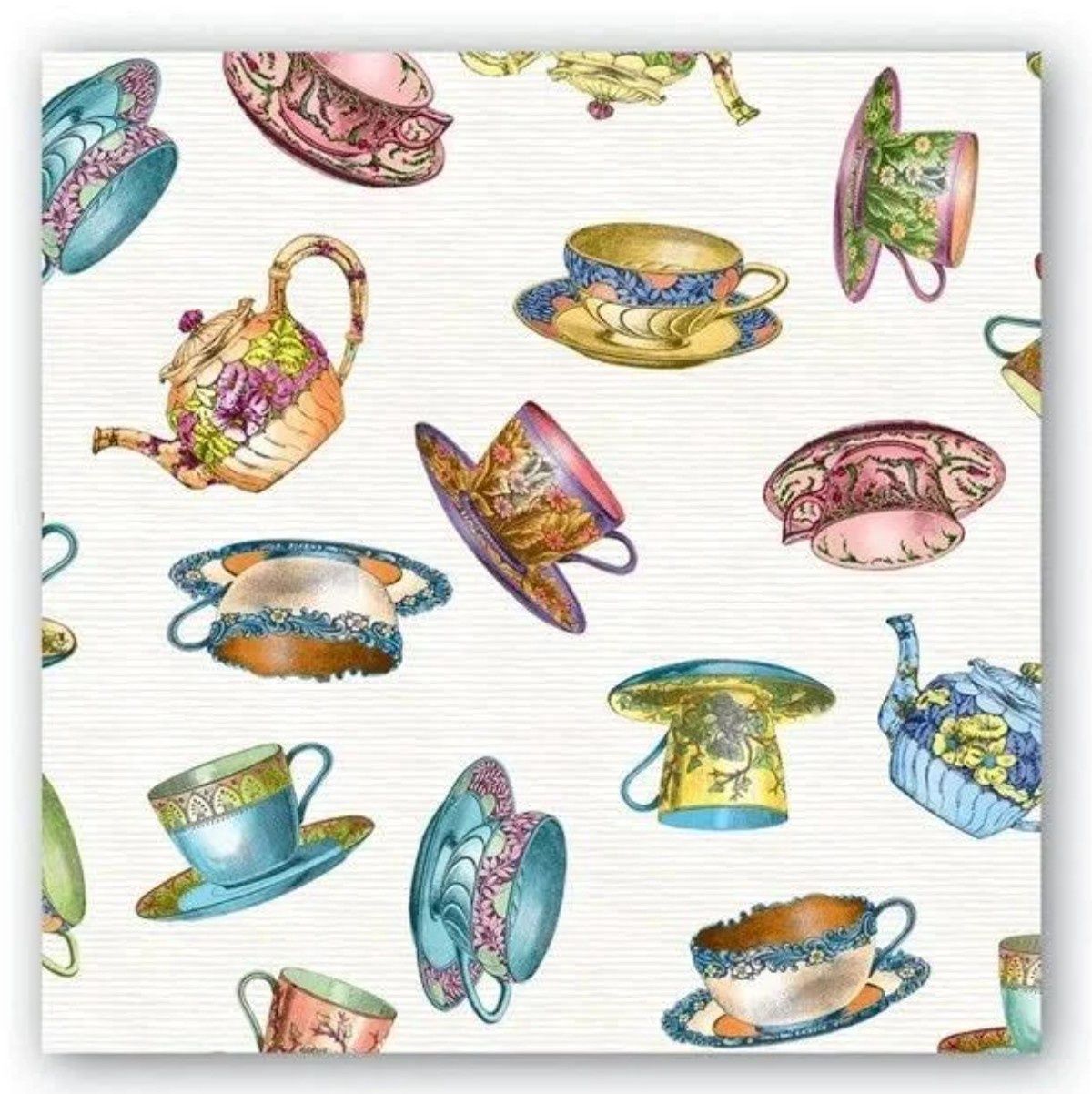 TEACUPS COCKTAIL NAPKIN - 814162