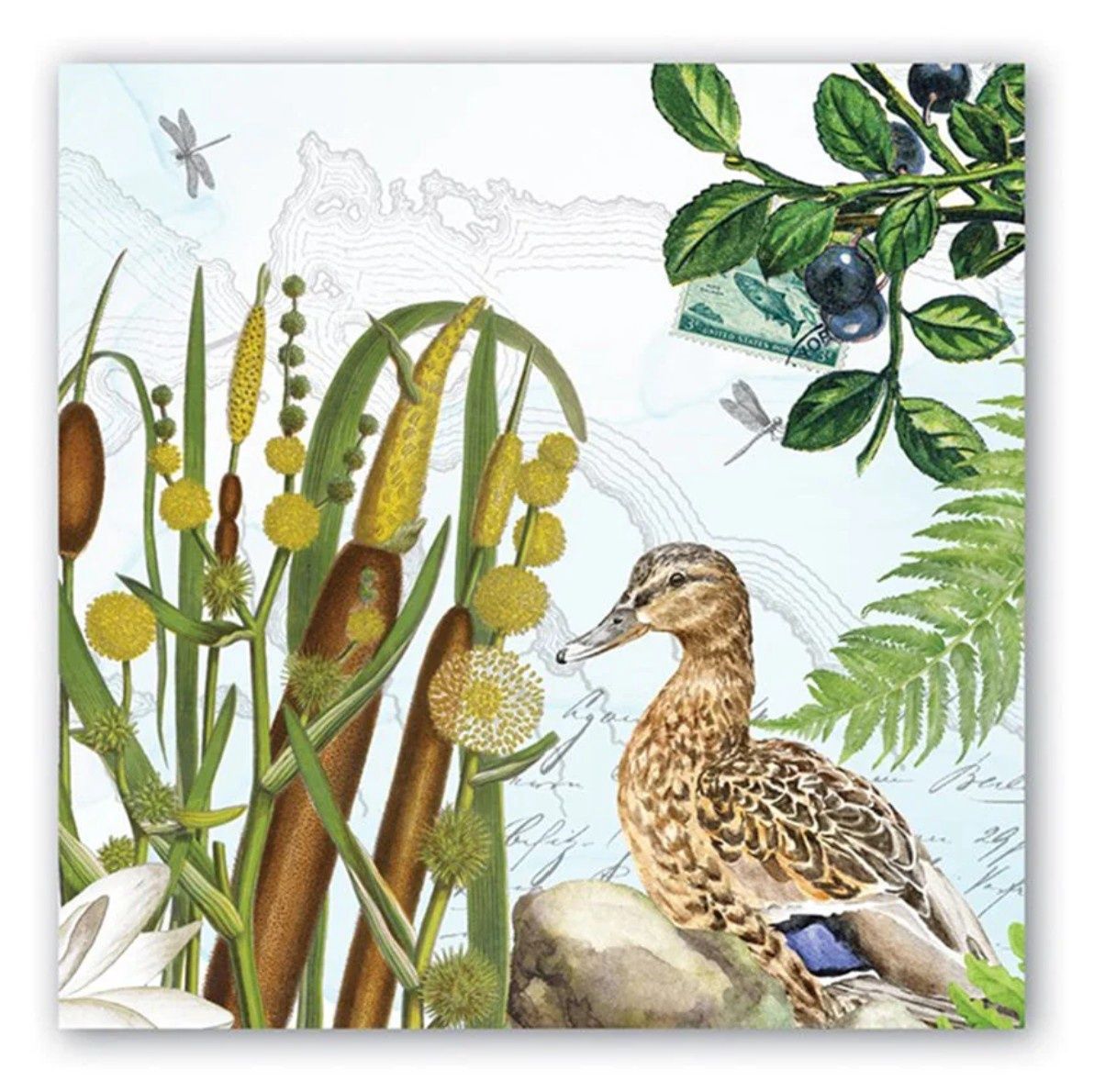 BY THE LAKE COCKTAIL NAPKINS - 814429