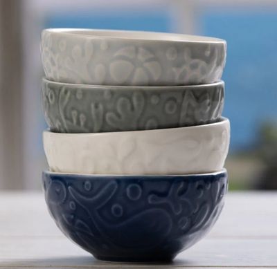 NAUTICAL SET/4 MINI BOWLS - 2002.161U