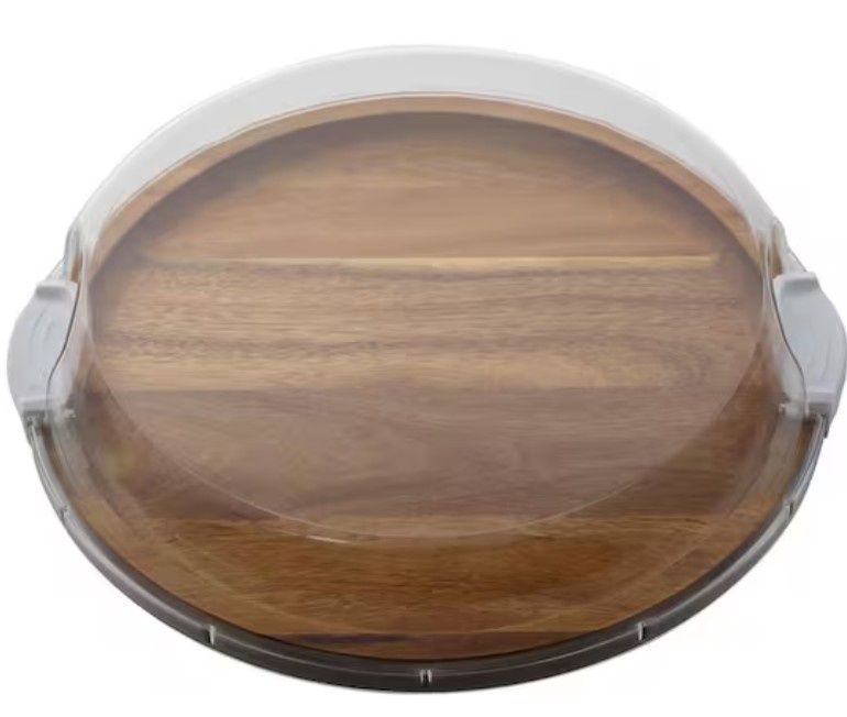 FW 14" ROUND WHITE LOCKS ACACIA BUILD-A-BOARD - 5317655