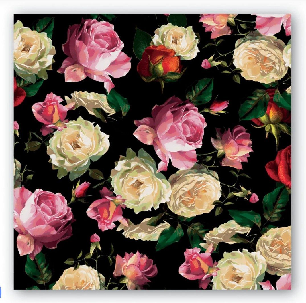 MDW MIDNIGHT ROSE COCKTAIL NAPKINS - 814440