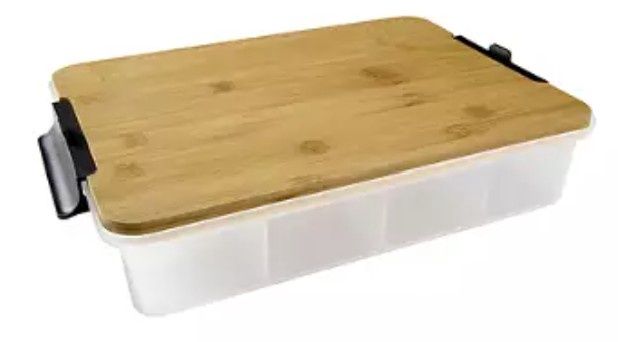 FW 11"x16" BLACK LOCKS BAMBOO SNACKLEBOX BUILD-A-BOARD - 5314682