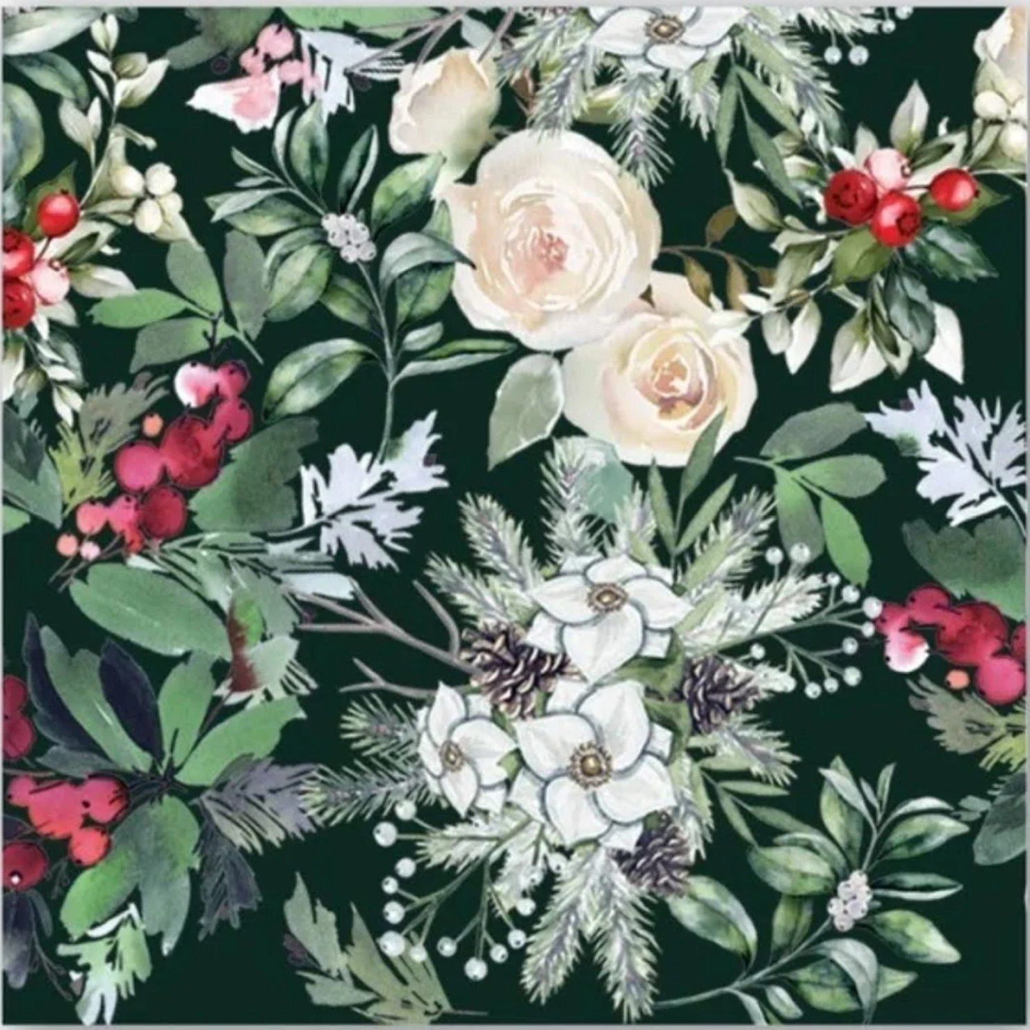 WINTER GARDEN COCKTAIL NAPKIN - 814443