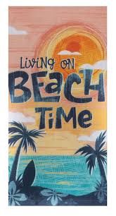 BEACH TIME DUAL PURPOSE TERRY TOWEL - R7863