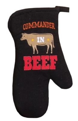 COMMANDER IN BEEF OVEN MITT - R8085