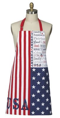 USA AMERICAN FLAG ADULT APRON - R5231