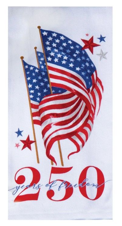 AMERICA 250 YEARS FLAG DUAL PURPOSE TOWEL - R8570