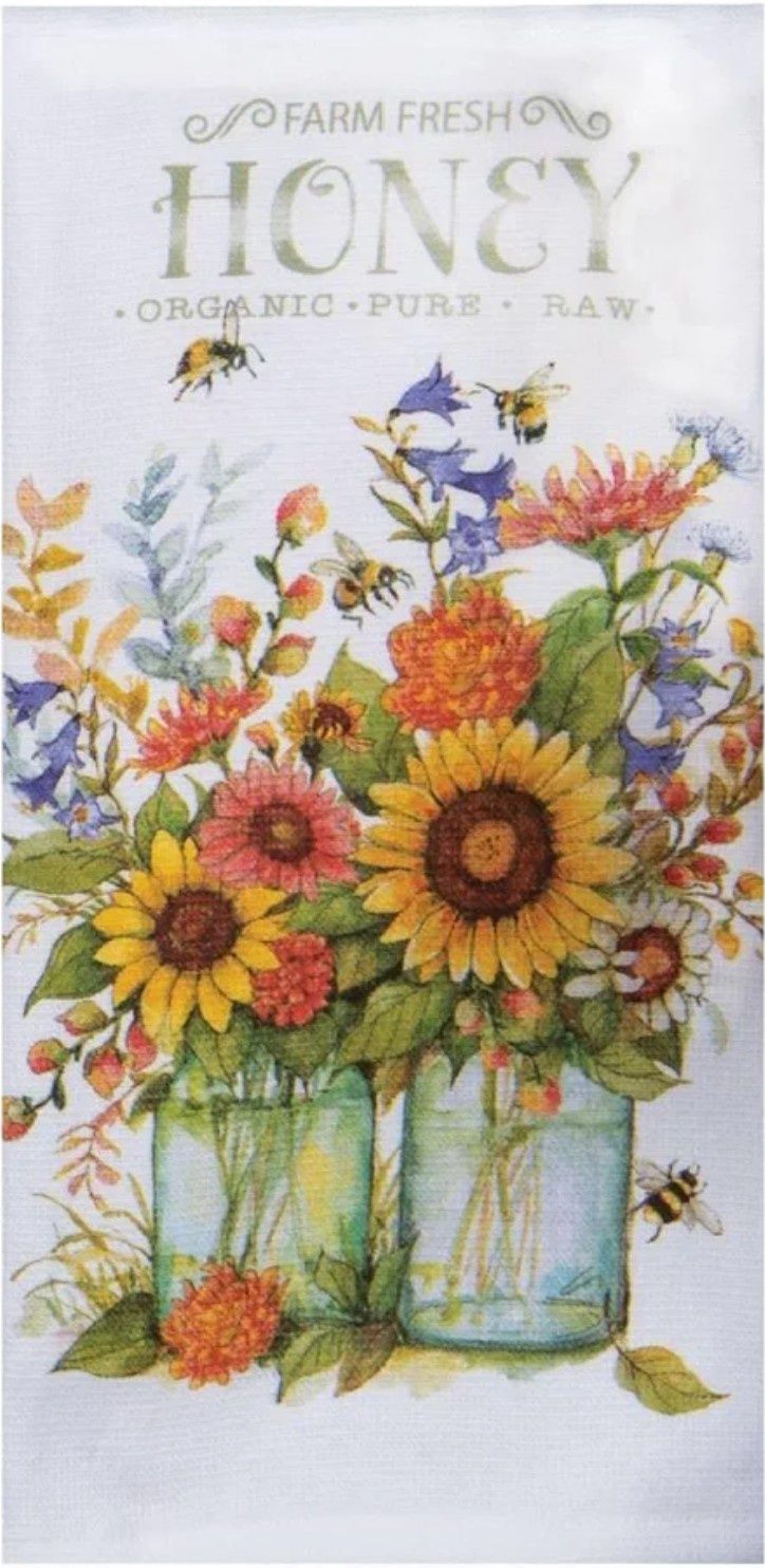 BF HONEY FLORAL DUAL PURPOSE TOWEL - R8420