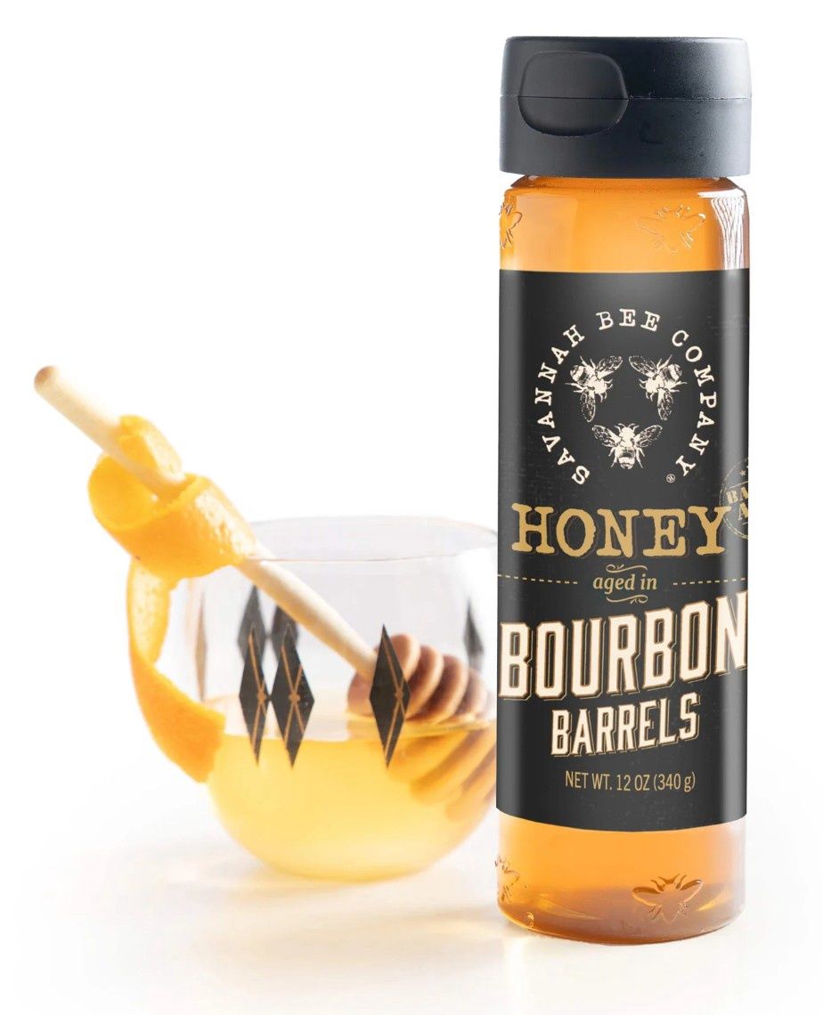 12 oz BOURBON BARREL HONEY - PLASTIC SQUEEZE BOTTLE - PL-HTBB