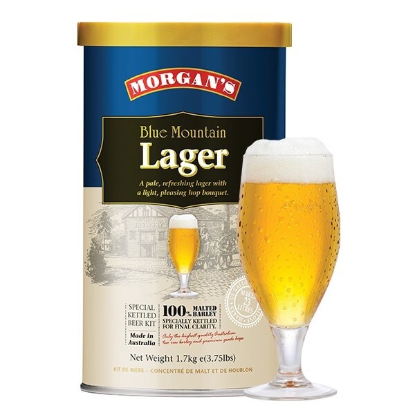 Morgan&#39;s Premium Blue Mountain Lager 1.7kg Kit