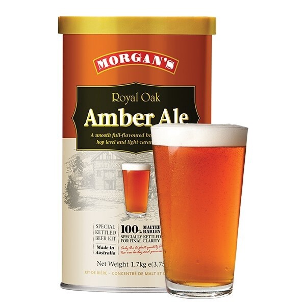 Morgan&#39;s Premium Royal Oak Amber Ale 1.7kg Kit