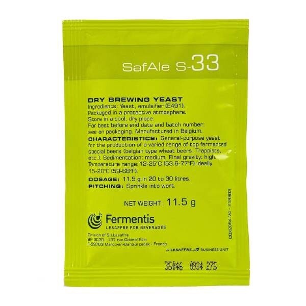 SafAle S-33 (Neutral) Yeast