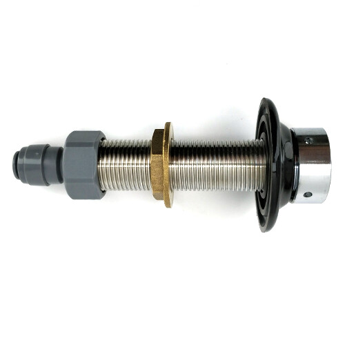 100mm NukaTap Long Shank - 304 Stainless Steel with duotight - 8mm (5/16) x 5/8inch Female.