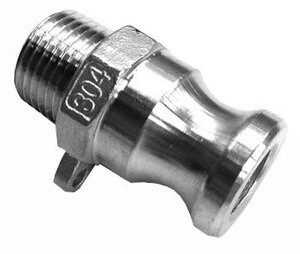 1/2 Inch Type F Camlock - Male Cam x Male BSPT Thread