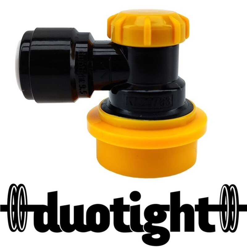 duotight 9.5mm (3/8&quot;) x Ball Lock Disconnect - (Black + Yellow Liquid)
