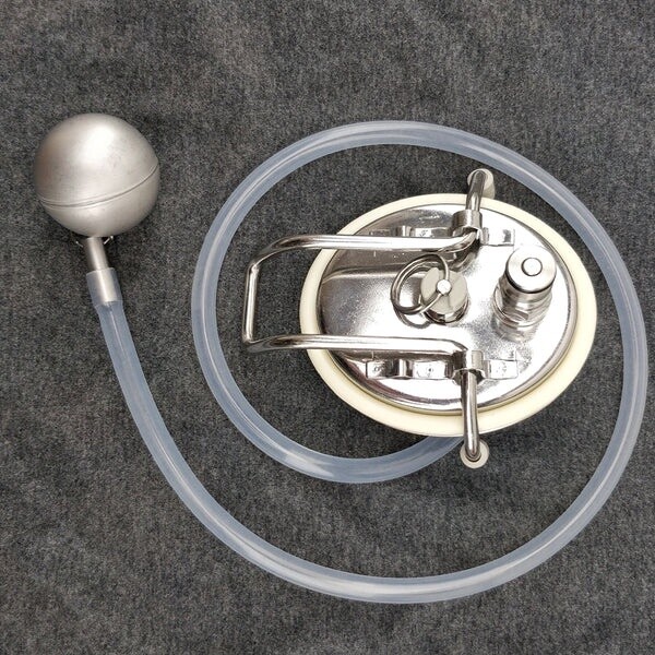 Keg Lid with Liquid Corny Post + SS Float + 80cm Silicone Hose