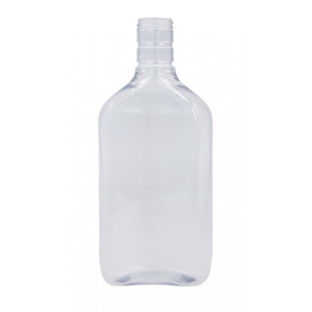 PET Spirit Bottle 500ml Clear inc Cap