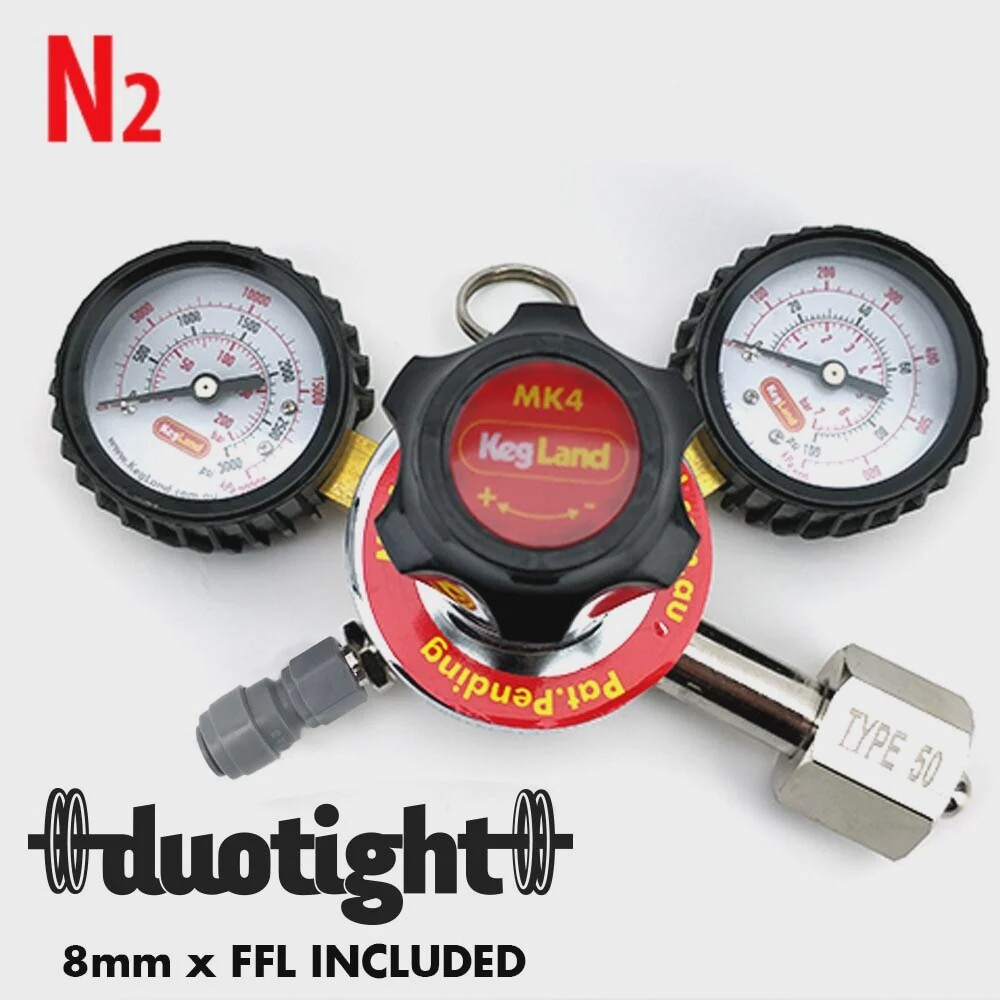 Nitrogen (N2) Gas Regulator | MK4 Dual Gauge Multi Gas - Type 50