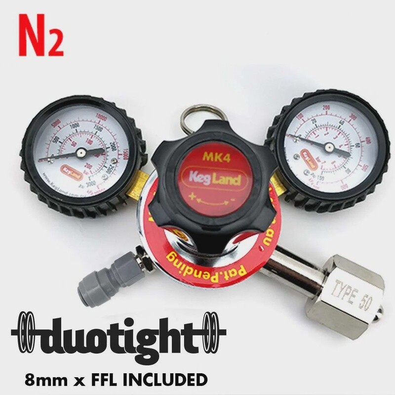 Nitrogen (N2) Gas Regulator | MK4 Dual Gauge Multi Gas - Type 50