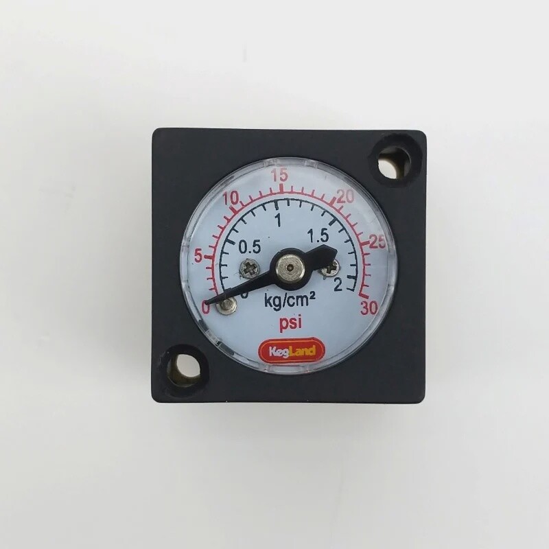 Mini Gauge 0-30 psi - for Inline duotight regulator or blowtie