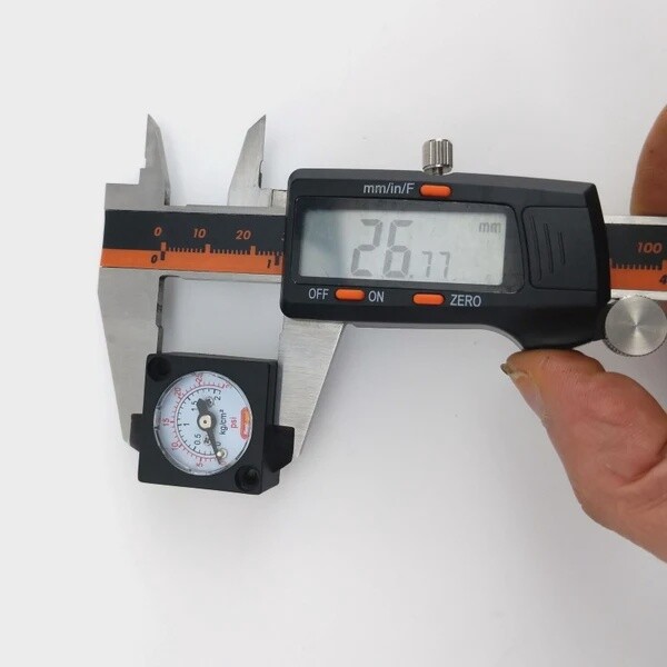 Mini Gauge 0-15psi (0-1.5bar) - for Inline duotight regulator or blowtie