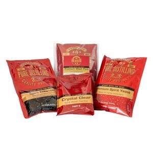 Pure Distilling Premium Wash Pack inc. Yeast/Clear/Carbon