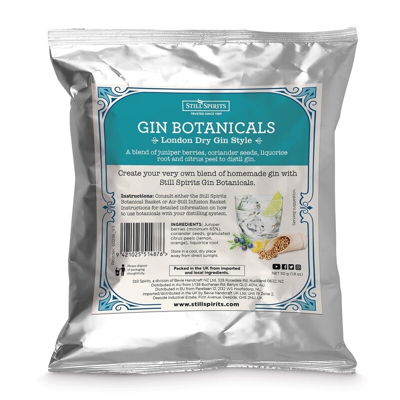Still Spirits Gin Botanicals London Dry Gin