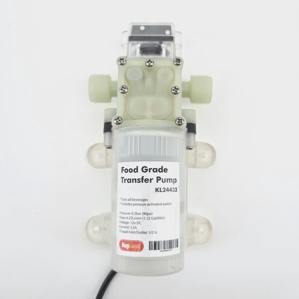 Super Sucker 1/2 Inch BSP Self Priming Siphon Transfer Diaphragm Pump &amp; Transformer