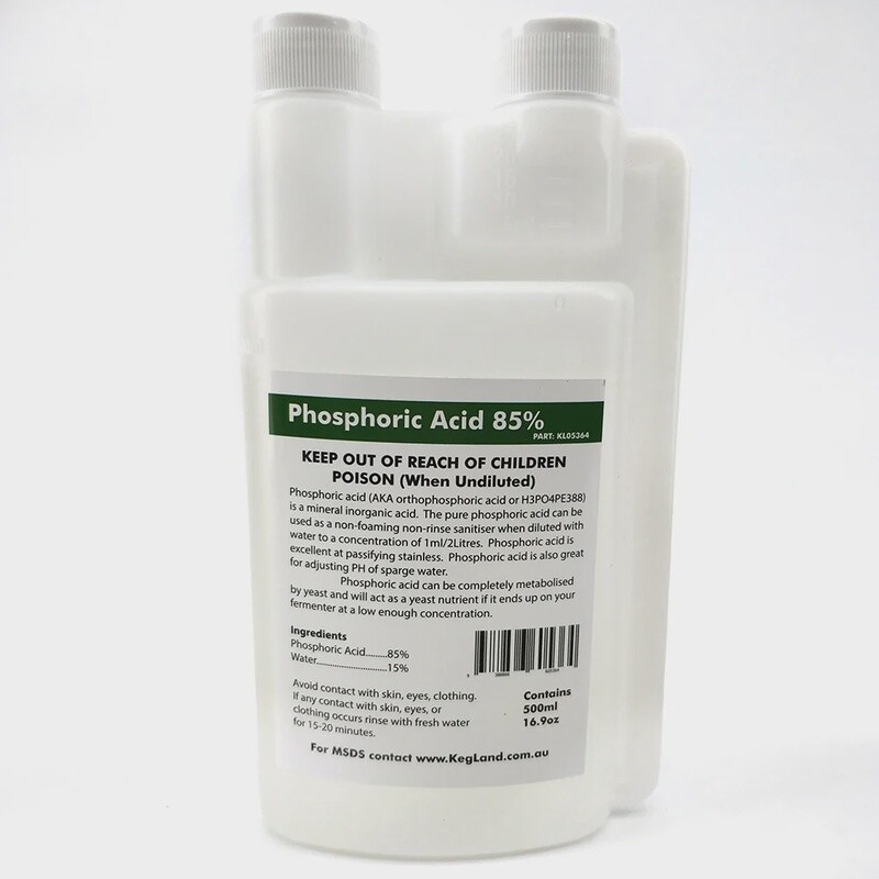 Phosphoric Acid 85% (500ml) 16oz