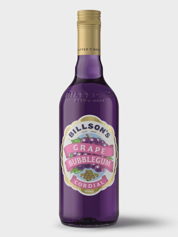 Billson&#39;s Grape Bubblegum Cordial 700ml