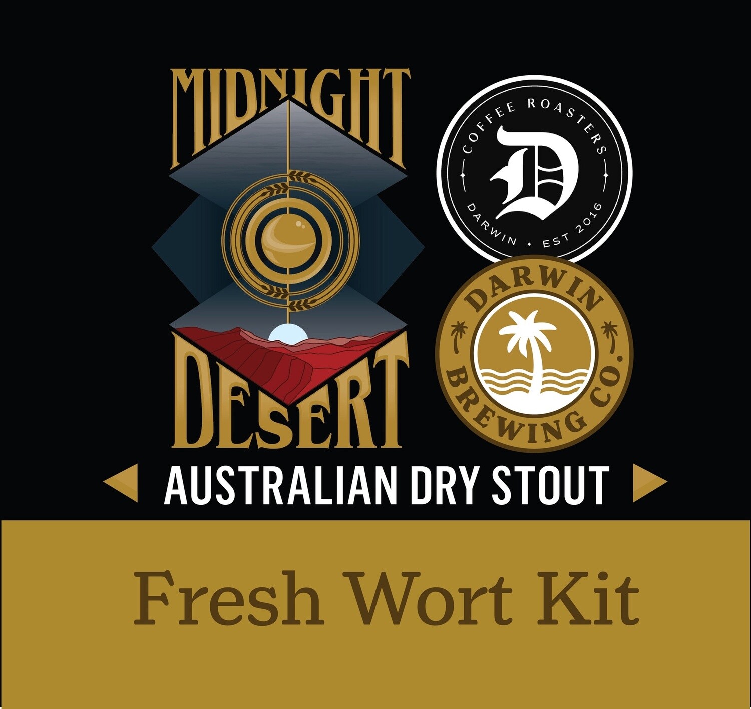 Midnight Desert Australian Dry Stout Fresh Wort Kit - Darwin Brewing Co