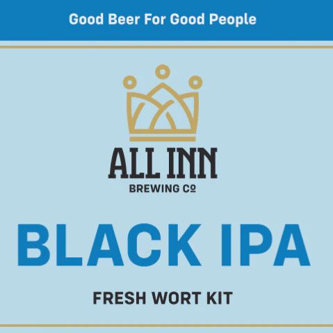 Midnight Jackal Black IPA Fresh Wort Kit - All Inn Brewing Co