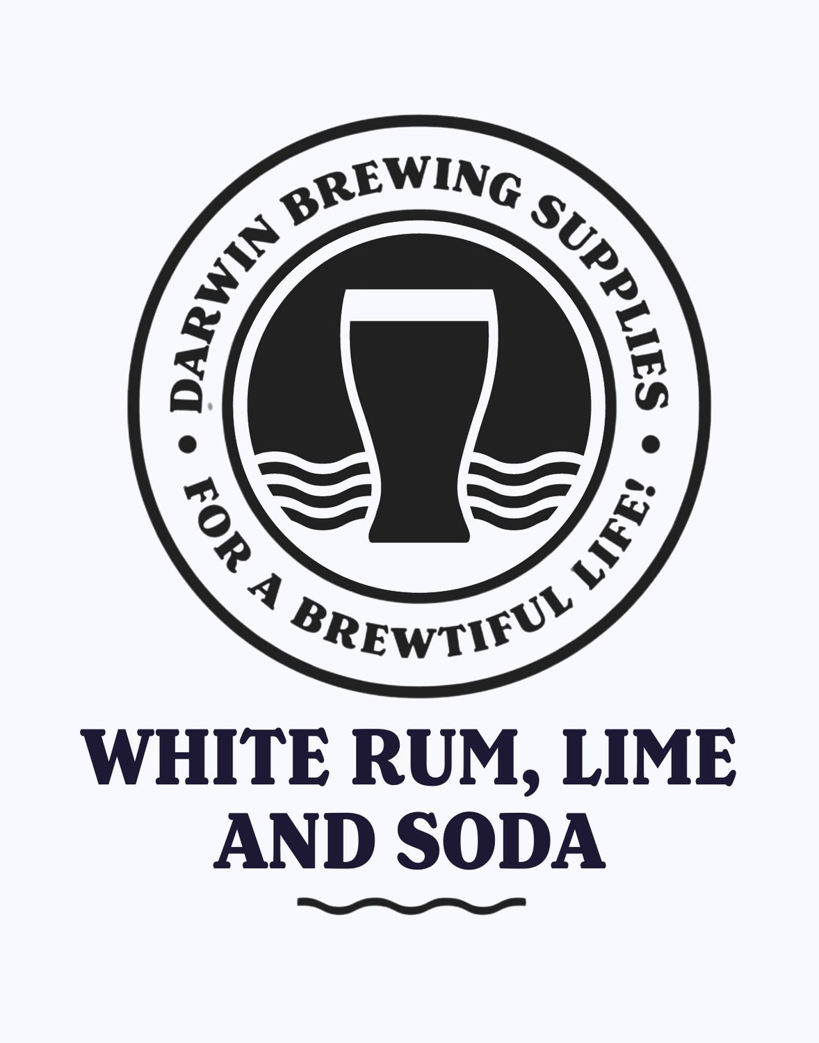 White Rum, Lime and Soda (Bicardi Style)