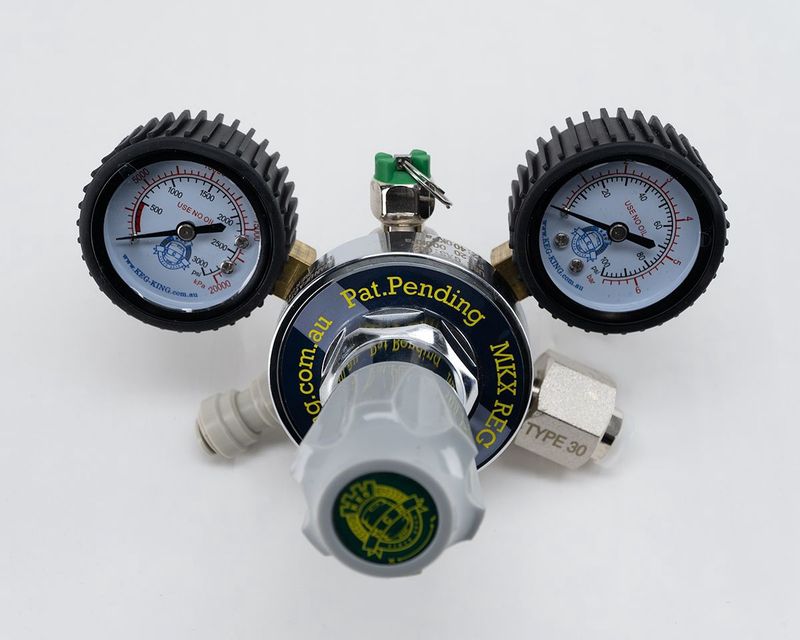 CO2 Gas Regulator MKX Dual Gauge Multi Gas - Type 30