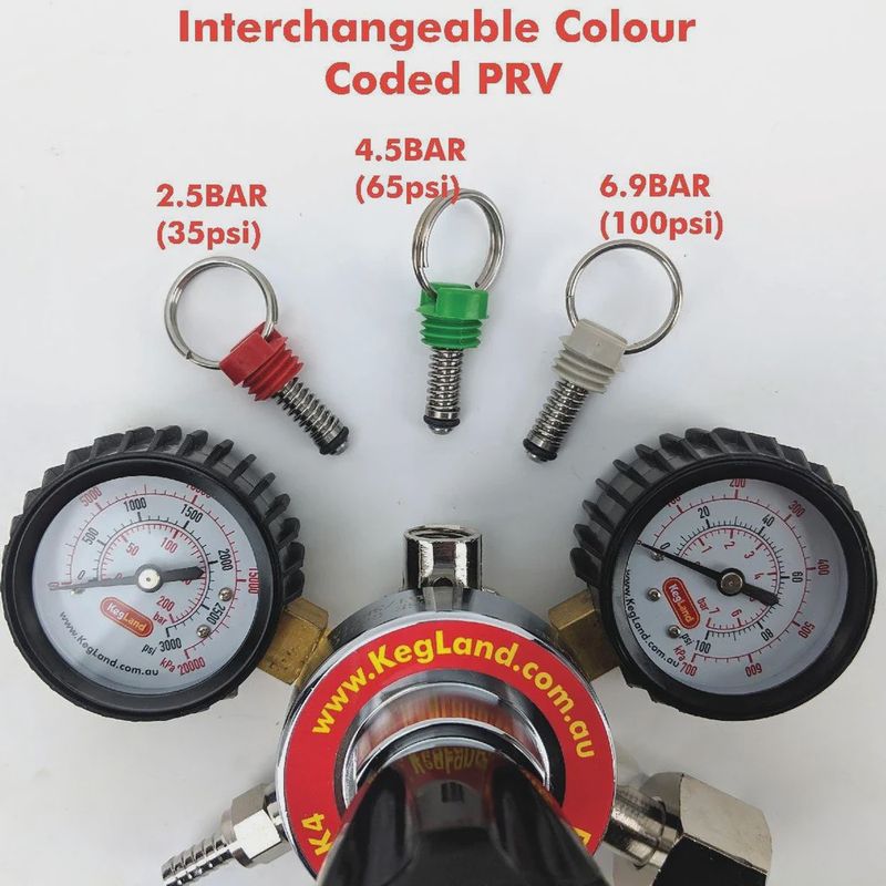 Cornelius Type Pressure Relief Valve (PRV) (GREEN 65psi / 4.5BAR)