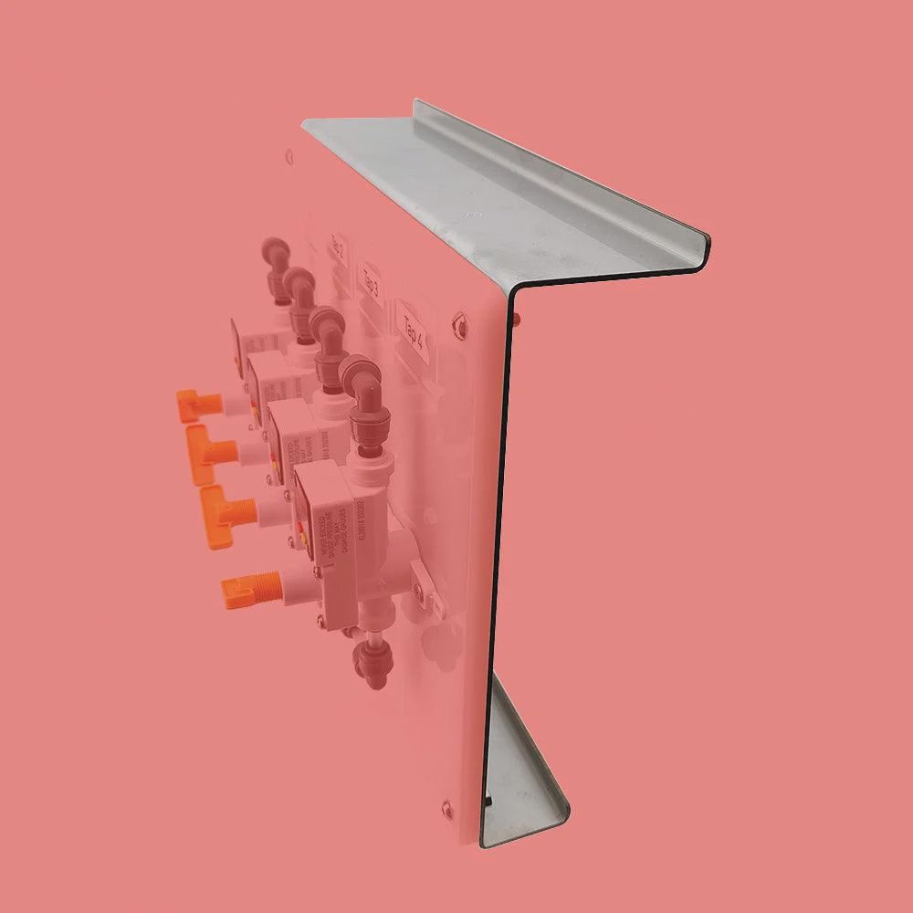 Four Tap Gas Manifold Bracket