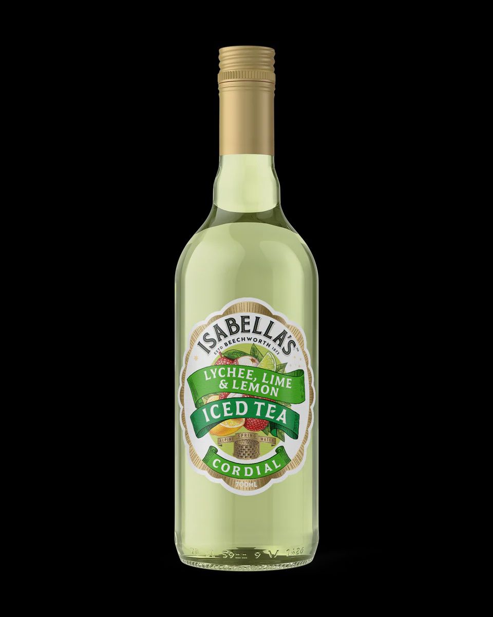 Isabella&#39;s Lychee Lime and Lemon Iced Tea Cordial 700ml