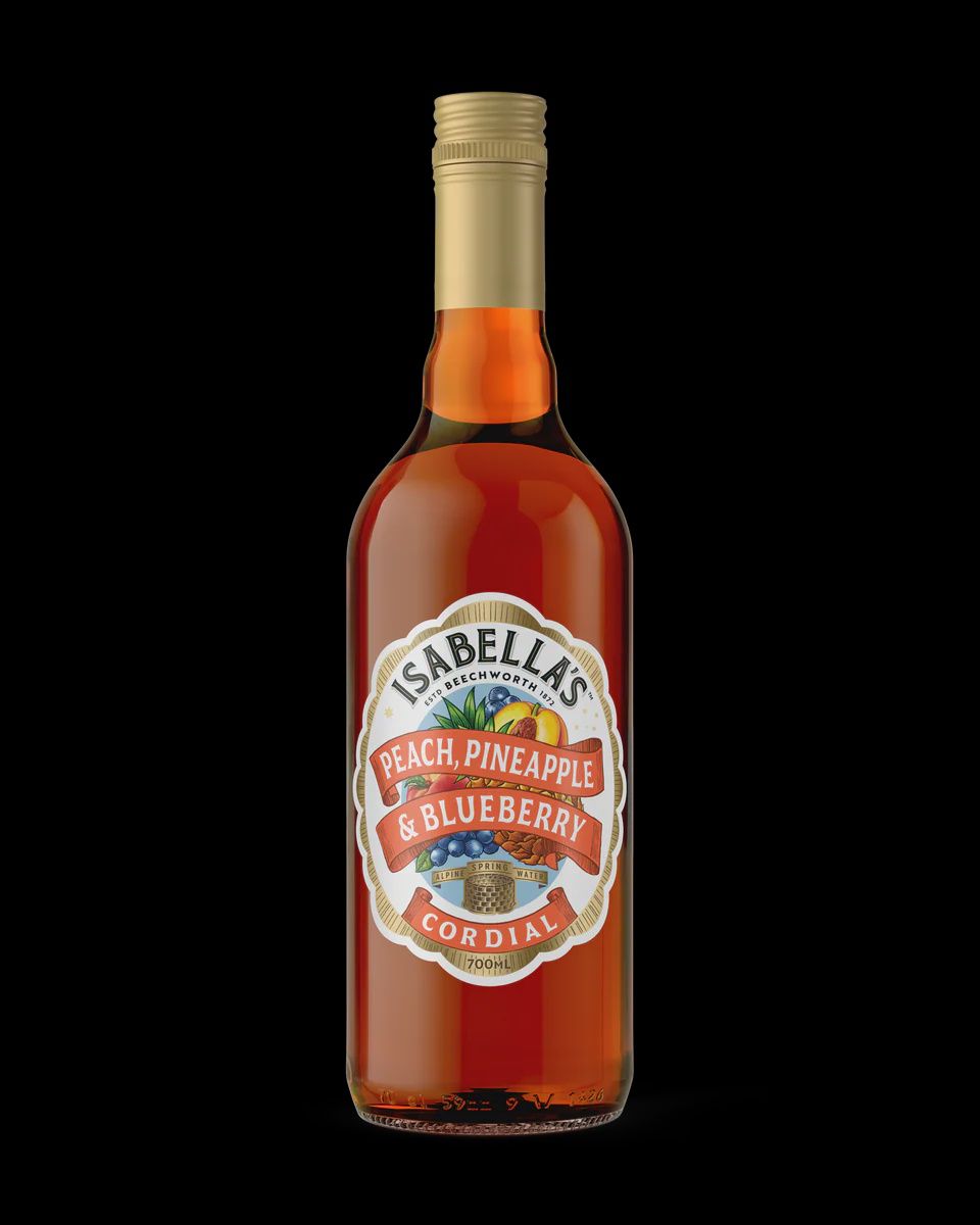 Isabellas Peach Pineapple and Blueberry Cordial 700ml