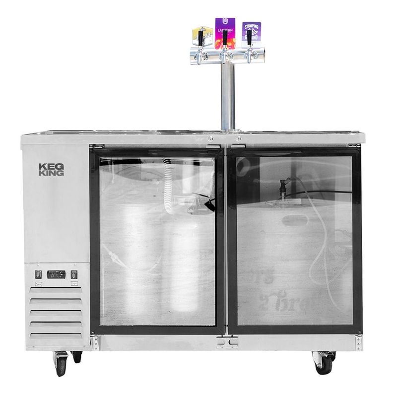 Compact Two Door Super Deluxe Kegerator