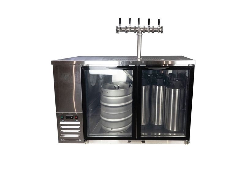 Compact Two Door Super Deluxe Kegerator