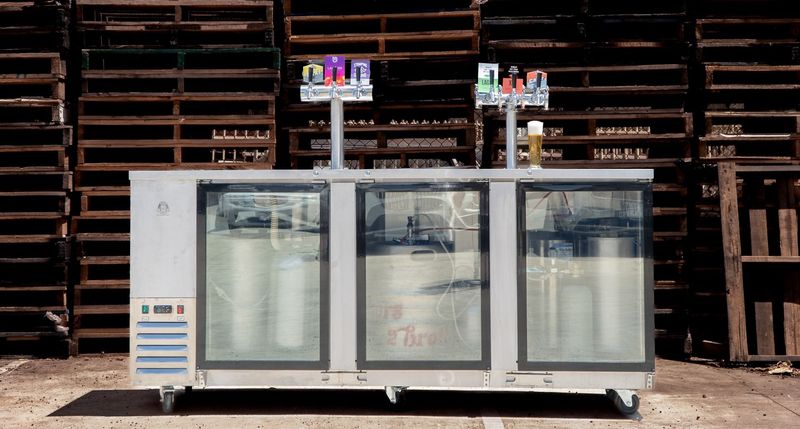 Three Door Super Deluxe Kegerator