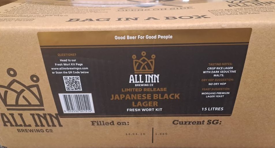 Black Japanese Lager Fresh Wort Kit - All Inn Brewing Co