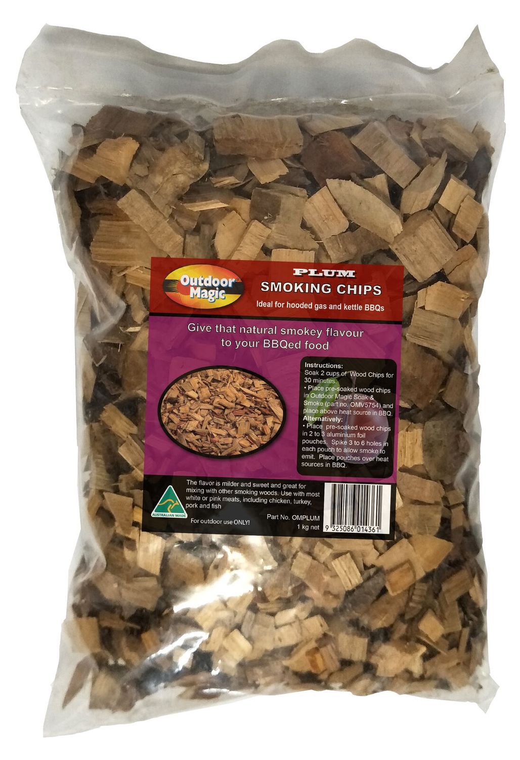 Plum Wood Chips 1kg