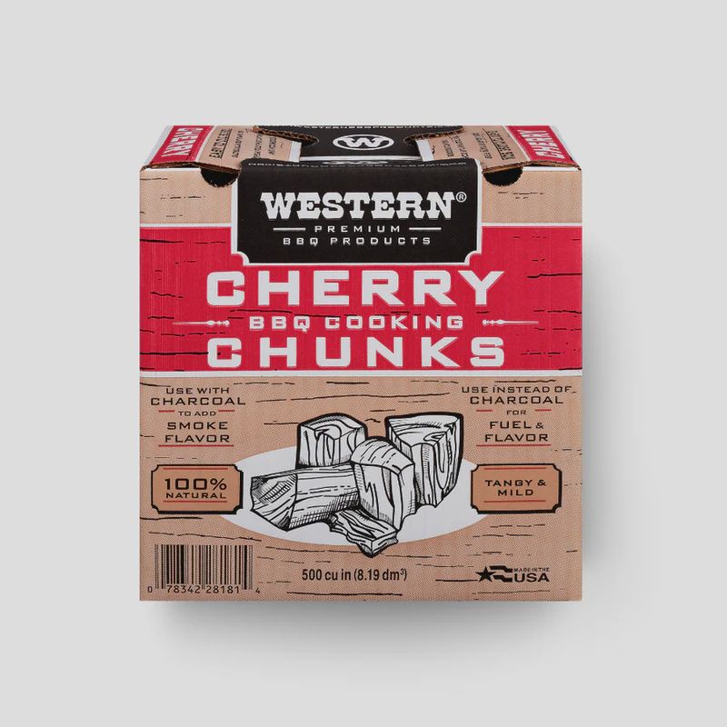 Western Premium BBQ Cherry Wood Chunks