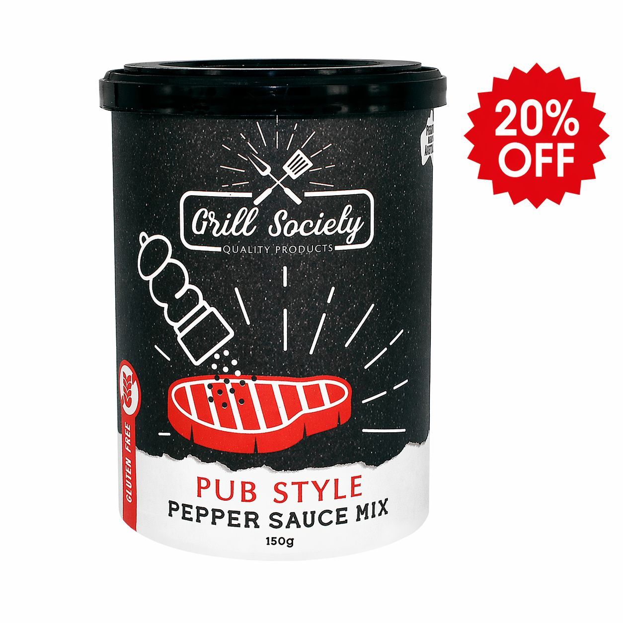 Grill Society  - Pub Style Pepper Sauce Mix BBQ Sauce