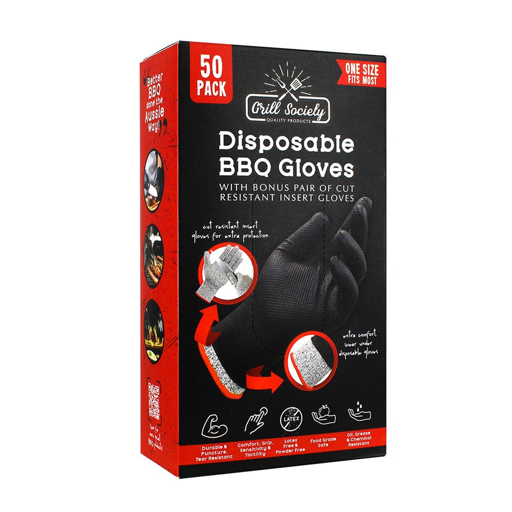 Grill Society - BBQ Nitrile Gloves
